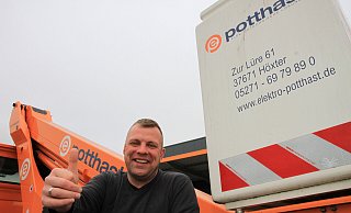 Hauke-Harm Burfeind von Elektro Potthast Höxter. - David Schellenberg Hauke-Harm Burfeind von Elektro Potthast Höxter. - David Schellenberg