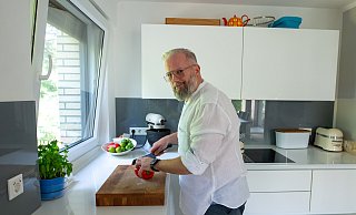 Für Michael Freimuth ist die Küche der Mittelpunkt des Hauses. - Andre Schneider Für Michael Freimuth ist die Küche der Mittelpunkt des Hauses. - Andre Schneider