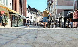 In der Innenstadt von Höxter hat sich in den vergangenen Wochen und Monaten einiges getan. - Nicole Fischer In der Innenstadt von Höxter hat sich in den vergangenen Wochen und Monaten einiges getan. - Nicole Fischer