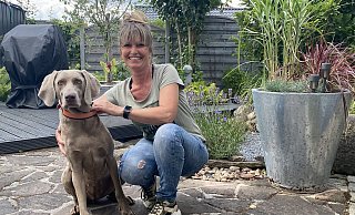 Nach einem schweren Start sind Conny Singer-Clausen aus dem Kreis Gütersloh und ihr Hund Sina zu einem unzertrennlichen Duo zusammengewachsen. - Markus Voss Nach einem schweren Start sind Conny Singer-Clausen aus dem Kreis Gütersloh und ihr Hund Sina zu einem unzertrennlichen Duo zusammengewachsen. - Markus Voss