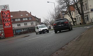 Die laut ADFC unübersichtlichste und gefährlichste Kreuzung für Radfahrer im Stadtgebiet. Foto: Jan-Henrik Gerdener - Jan-Henrik Gerdener Die laut ADFC unübersichtlichste und gefährlichste Kreuzung für Radfahrer im Stadtgebiet. Foto: Jan-Henrik Gerdener - Jan-Henrik Gerdener