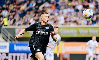 Mit neun Toren und acht Assists ist Filip Bilbija in dieser Saison Paderborns Topscorer. (Archivbild) - Besim Mazhiqi Mit neun Toren und acht Assists ist Filip Bilbija in dieser Saison Paderborns Topscorer. (Archivbild) - Besim Mazhiqi