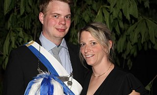 Rupert Hördemann mit seiner Ehefrau Christin. - Schützen Rupert Hördemann mit seiner Ehefrau Christin. - Schützen