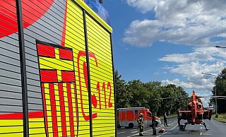 Der Hubschrauber wurde von den Rettungskräften vor Ort angefordert. - Feuerwehr Paderborn Der Hubschrauber wurde von den Rettungskräften vor Ort angefordert. - Feuerwehr Paderborn