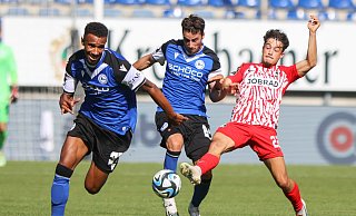 16.09.2023 Bielefeld. Fussball. 3. Liga: Arminia Bielefeld - Freiburg II - Oliver Krato 16.09.2023 Bielefeld. Fussball. 3. Liga: Arminia Bielefeld - Freiburg II - Oliver Krato