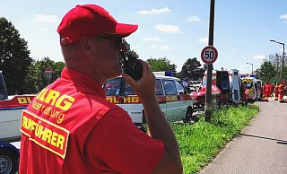 Heiko Burghardt beim Einsatz in Erftstadt. - Daniel Bremer, DLRG Enger-Spenge Heiko Burghardt beim Einsatz in Erftstadt. - Daniel Bremer, DLRG Enger-Spenge