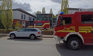 Am Sonntagvormittag rückte die Herforder Feuerwehr zu einem Brand aus. - Claus Frickemeier Am Sonntagvormittag rückte die Herforder Feuerwehr zu einem Brand aus. - Claus Frickemeier