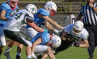 In der Offensive läuft es bei den Bielefeld Bulldogs noch nicht rund. - Andreas Zobe In der Offensive läuft es bei den Bielefeld Bulldogs noch nicht rund. - Andreas Zobe
