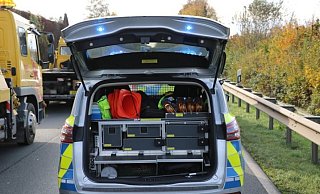 Die Polizei leitet den Verkehr über die Auffahrt in Wietersheim ab. - Symbolfoto: Patrick Schwemling Die Polizei leitet den Verkehr über die Auffahrt in Wietersheim ab. - Symbolfoto: Patrick Schwemling