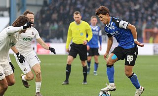 Arminia Bielefeld und Erzgebrige Aue trennen sich 2:2. - Oliver Krato Arminia Bielefeld und Erzgebrige Aue trennen sich 2:2. - Oliver Krato
