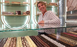 Pina Moor freut sich auf die Eröffnung ihrer Chocolaterie Pina in Paderborn. - Holger Kosbab Pina Moor freut sich auf die Eröffnung ihrer Chocolaterie Pina in Paderborn. - Holger Kosbab