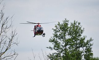 Ein Helikopter mit Seilwinde ist aus Dortmund angefordert worden. - Simone Kube Ein Helikopter mit Seilwinde ist aus Dortmund angefordert worden. - Simone Kube