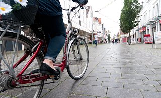 Das Fahrradfahren ist in der Eschstraße nicht erlaubt. - Archivfoto: Thomas Klüter Das Fahrradfahren ist in der Eschstraße nicht erlaubt. - Archivfoto: Thomas Klüter