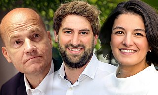 Das sind die Gütersloher Kandidaten für den Bundestag: (v. l.) Ralph Brinkhaus (CDU), Sebastian Stölting (Die Grünen) und Elvan Korkmaz-Emre (SPD). - Andreas Frücht Das sind die Gütersloher Kandidaten für den Bundestag: (v. l.) Ralph Brinkhaus (CDU), Sebastian Stölting (Die Grünen) und Elvan Korkmaz-Emre (SPD). - Andreas Frücht