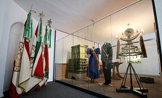 Das Museum in Corvey mit dem Teil zur Stadtgeschichte Höxter zeigt auch Schützenfahnen und den Schellenbaum. - Kein Abdruck/Veroeffentl. ohne Genehmigung,Tel.0152/34520721 Das Museum in Corvey mit dem Teil zur Stadtgeschichte Höxter zeigt auch Schützenfahnen und den Schellenbaum. - Kein Abdruck/Veroeffentl. ohne Genehmigung,Tel.0152/34520721