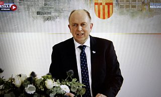 Landrat Christoph Rüther führte gut gelaunt durch das Prgramm des digitalen Neujahrsempfangs des Kreises Paderborn. - Uwe Müller Landrat Christoph Rüther führte gut gelaunt durch das Prgramm des digitalen Neujahrsempfangs des Kreises Paderborn. - Uwe Müller