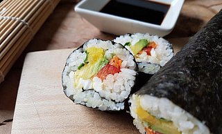 Bei Edoki-Sushi gibt es auch viele vegetarische und vegane Alternativen. - Symbolbild: Pixabay Bei Edoki-Sushi gibt es auch viele vegetarische und vegane Alternativen. - Symbolbild: Pixabay