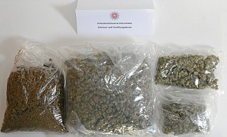Das von der Polizei in Holzminden sichergestellte Marihuana. - Polizei Das von der Polizei in Holzminden sichergestellte Marihuana. - Polizei