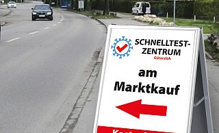 Drive-in: Am Marktkauf gibt es jetzt auch ein Schnelltestzentrum. - Testzentrum Drive-in: Am Marktkauf gibt es jetzt auch ein Schnelltestzentrum. - Testzentrum