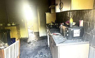 In dieser Küche soll der Brand in Gütersloh entstanden sein. - Wolfgang Wotke In dieser Küche soll der Brand in Gütersloh entstanden sein. - Wolfgang Wotke