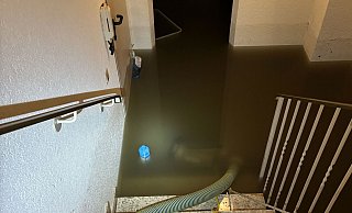 Nach dem schweren Gewitter musste die Feuerwehr in Bad Oeynhausen etliche Keller auspumpen. - Stefan Flaig/Feuerwehr Nach dem schweren Gewitter musste die Feuerwehr in Bad Oeynhausen etliche Keller auspumpen. - Stefan Flaig/Feuerwehr