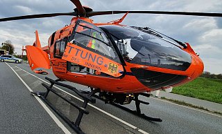 Rettungshubschrauber Christoph 13 ist an der Unfallstelle der A2 gelandet. - Symbolfoto: Gerald Dunkel Rettungshubschrauber Christoph 13 ist an der Unfallstelle der A2 gelandet. - Symbolfoto: Gerald Dunkel