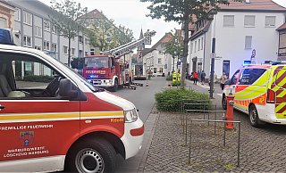 Der Abschnitt des Paderborner Tores war wegen des Einsatzes in Warburg kurzfristig gesperrt worden. - Simone Flörke Der Abschnitt des Paderborner Tores war wegen des Einsatzes in Warburg kurzfristig gesperrt worden. - Simone Flörke