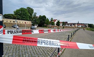 Der Fundort wurde weiträumig abgesperrt. - Stefan Koch Der Fundort wurde weiträumig abgesperrt. - Stefan Koch