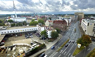 Auf dem ehemaligen Postareal neben dem Gütersloher Hauptbahnhof will die Stadt den ZOB unterbringen. - Andreas Frücht Auf dem ehemaligen Postareal neben dem Gütersloher Hauptbahnhof will die Stadt den ZOB unterbringen. - Andreas Frücht