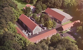 Die Flächen für die Gastronomie auf Gut Ringelsbruch sollen deutlich erweitert werden. Die umliegenden Gebäude werden für Dienstleistungen und Kleingewerbe saniert. - Homann Architects Die Flächen für die Gastronomie auf Gut Ringelsbruch sollen deutlich erweitert werden. Die umliegenden Gebäude werden für Dienstleistungen und Kleingewerbe saniert. - Homann Architects