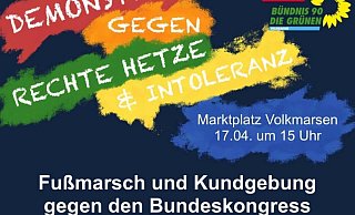 SPD und Grüne laden zu einer Demonstration gegen rechte Hetze und Intoleranz am Samstag ein. - Privat SPD und Grüne laden zu einer Demonstration gegen rechte Hetze und Intoleranz am Samstag ein. - Privat
