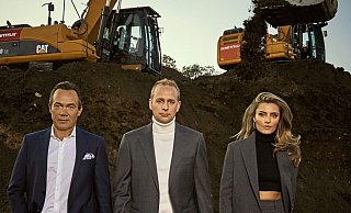 Die Gesellschafter Thomas Hagedorn (l.), Christian Hülsewig und Sophia Thomalla. - Schüttflix Die Gesellschafter Thomas Hagedorn (l.), Christian Hülsewig und Sophia Thomalla. - Schüttflix