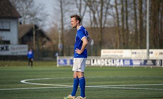 Nachdenklich: Jannik Diekmann vom TuS Bruchmühlen. - Joel Beinke Nachdenklich: Jannik Diekmann vom TuS Bruchmühlen. - Joel Beinke