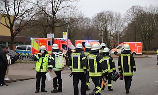 Großeinsatz an der Gesamtschule in Quelle. - Charlotte Mahncke Großeinsatz an der Gesamtschule in Quelle. - Charlotte Mahncke
