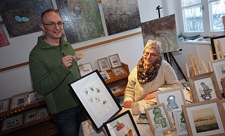 Farbiges und Phantasievolles präsentierten Dragan Trifunovic´ und Petra Schrader. - Josef Köhne Farbiges und Phantasievolles präsentierten Dragan Trifunovic´ und Petra Schrader. - Josef Köhne