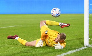 Jonas Kersken von Borussia Mönchengladbach verstärkt Arminia Bielefeld künftig, der Torhüter wird für ein Jahr ausgeliehen. - IMAGO/Eibner Jonas Kersken von Borussia Mönchengladbach verstärkt Arminia Bielefeld künftig, der Torhüter wird für ein Jahr ausgeliehen. - IMAGO/Eibner
