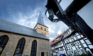 In der Apostelkirche in Gütersloh ist eine 80-Jährige möglicherweise Opfer eines Raubs geworden. - Andreas Frücht In der Apostelkirche in Gütersloh ist eine 80-Jährige möglicherweise Opfer eines Raubs geworden. - Andreas Frücht
