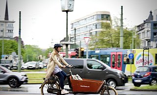 Lastenräder haben auf dem neuen Radweg viel Platz. An manchen Stellen kommt es für sie aber weiterhin zu Problemen. - Peter Unger Lastenräder haben auf dem neuen Radweg viel Platz. An manchen Stellen kommt es für sie aber weiterhin zu Problemen. - Peter Unger