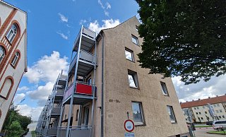 In diesem Komplex des Mehrfamilienhauses an der Ringstraße in Minden haben Ermittler am Dienstag Spuren gesichert. - Ilja Regier In diesem Komplex des Mehrfamilienhauses an der Ringstraße in Minden haben Ermittler am Dienstag Spuren gesichert. - Ilja Regier