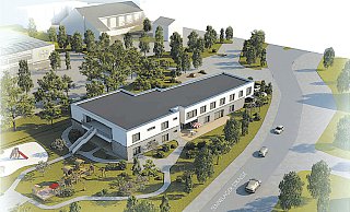 So soll das fertige Christophorus-Inklusionszentrum aussehen. - Illustration Architekturbüro Brockmeyer + Rüting/Schultheiss So soll das fertige Christophorus-Inklusionszentrum aussehen. - Illustration Architekturbüro Brockmeyer + Rüting/Schultheiss