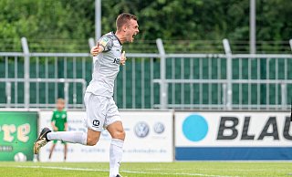 Zum zwischenzeitlichen 2:2 getroffen: Luca Horn schreit seine Freude heraus. - Joel Beinke Zum zwischenzeitlichen 2:2 getroffen: Luca Horn schreit seine Freude heraus. - Joel Beinke