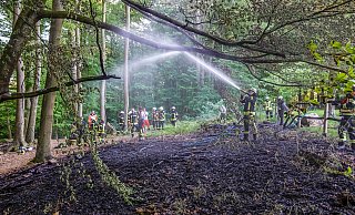 Feuerwehreinsatz in Bielefelder Waldstück. - Paul Brinkmann Feuerwehreinsatz in Bielefelder Waldstück. - Paul Brinkmann