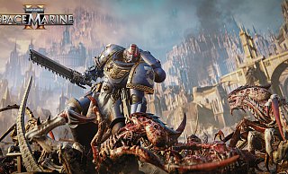 Geht am liebsten über (Tyraniden-)Leichen: Der Space-Marine-Lieutenant Titus. - Saber Interactive/Focus Entertainment Geht am liebsten über (Tyraniden-)Leichen: Der Space-Marine-Lieutenant Titus. - Saber Interactive/Focus Entertainment