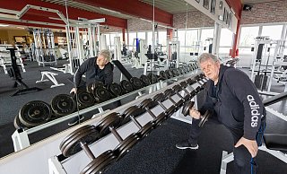 Hans-Jürgen Thiel in seinem renovierten Fitnessstudio. - Niklas Tüns Hans-Jürgen Thiel in seinem renovierten Fitnessstudio. - Niklas Tüns