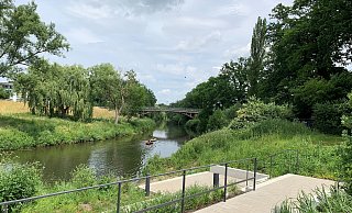 Aussicht auf die Werre im neu gestalteten Werreauen-Park Foto: Stadt Löhne - Stadt Löhne Aussicht auf die Werre im neu gestalteten Werreauen-Park Foto: Stadt Löhne - Stadt Löhne