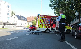 An der Stelle kommt es zu Verkehrsbehinderungen, die Polizei Herford hat die Ermittlungen aufgenommen. - Jobst Lüdeking An der Stelle kommt es zu Verkehrsbehinderungen, die Polizei Herford hat die Ermittlungen aufgenommen. - Jobst Lüdeking