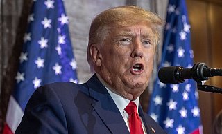 Donald Trump, ehemaliger Präsident der USA, spricht bei einer Wahlkampfveranstaltung im South Carolina Statehouse. - dpa Donald Trump, ehemaliger Präsident der USA, spricht bei einer Wahlkampfveranstaltung im South Carolina Statehouse. - dpa