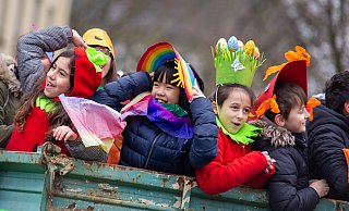 Der letzte Kinderkarnevalszumzug durch das Riemeke-Viertel im Februar 2020. - Niklas Tüns Der letzte Kinderkarnevalszumzug durch das Riemeke-Viertel im Februar 2020. - Niklas Tüns