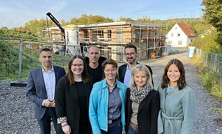 Die Verantwortlichen haben kürzlich den Neubau in Büren begutachtet. - Stadt Büren Die Verantwortlichen haben kürzlich den Neubau in Büren begutachtet. - Stadt Büren