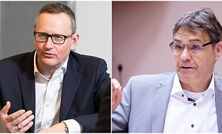 Stefan Berger (l.) hat den Vorsitz der CDU-NRW-Abgeordneten im EU-Parlament von Peter Liese übernommen. - Stefan Berger / picture alliance Stefan Berger (l.) hat den Vorsitz der CDU-NRW-Abgeordneten im EU-Parlament von Peter Liese übernommen. - Stefan Berger / picture alliance